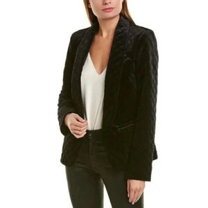 - Willow Glay Quilted Velvet blazer.Made in USA